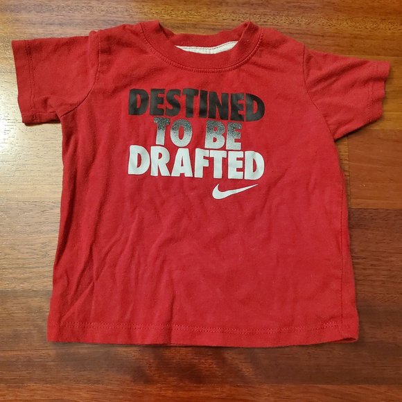 Nike "Destined To Be Drafted" T-Shirt Size 18 Months - Picture 2 of 8